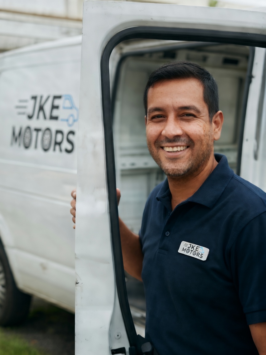 JKE man and van on a UK delivery